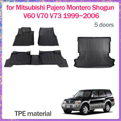 Alfombrilla para Mitsubishi Pajero Montero Shogun V60 V70 V73 1999~2006, TPE, Interior, Impermeable, Alfombra para Maletero, Accesorios