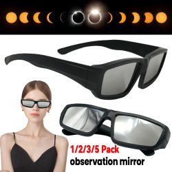 Gafas de seguridad para eclipses solares, 10-1 piezas, gafas de papel para observación del sol, certificadas ISO 12312-2:2015, aprobadas por AAS, lentes de seguridad directas