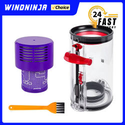 Contenedor de polvo con filtro para aspiradora Dyson V10 SV12 US Animal Absolute, repuesto de contenedor de polvo, accesorios y piezas de repuesto