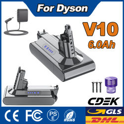 Batería Powtree de 6.0Ah/8.0Ah para Dyson V10, Absolute Animal V10 SV27, Aspiradora Total Clean de 25.2V, para DYSON SV12 V10