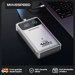 MOVESPEED M25Pro 25000mAh banco de energía 140W tipo C PD carga rápida PowerBank cargador portátil externo para MacBook Lenovo portátil