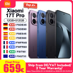 Versión Global Xiaomi 17t Pro Teléfono Móvil Lente Teleobjetivo Leica 5X Batería de Silicio-Carbono de 7000mAh (Tipo) Pantalla Amoled de 6.83" Teléfono Celular Xiaomi Hyperos
