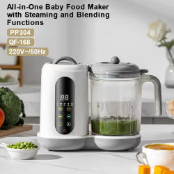 Procesador de Alimentos Multifuncional para Bebés, Molino de Alimentos para Niños Todo en Uno, Máquina para Cocinar, Calentar, Vaporizar y Mezclar