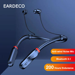 EARDECO-auriculares inalámbricos con Bluetooth, dispositivo de audio estéreo, Hifi, resistente al agua, 200 horas de duración