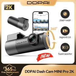 DDPAI MINIPro 2K Dash Cam coche DVR WiFi visión nocturna 24H Monitor de estacionamiento Control de voz inteligente grabadora de coche