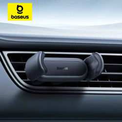 Soporte Baseus para teléfono de coche, soporte Universal para teléfono móvil, soporte para teléfono de coche, soporte para salida de aire de coche, soporte para teléfono móvil de coche