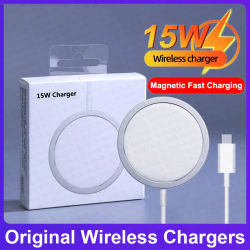 Para Apple Original PD 25W Magsafe Cargador Inalámbrico Para el iPhone 17 16 15 14 13 12 Pro Max Plus de Carga Rápida Tipo C Magnética carga