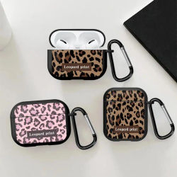 Funda Protectora para Auriculares, Funda para Airpods 1 Pro 3 Pro3 4 Pro2 2, Estampado de Leopardo