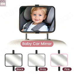 Espejo Retrovisor Cuadrado para Bebé, Nuevo Estilo, Monitor de Seguridad de Gran Angular para Asiento Trasero, Visión Clara de Bebés y Niños