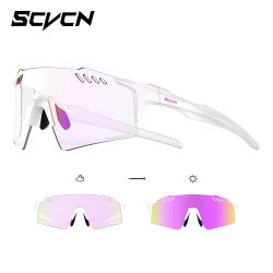 Gafas de Ciclismo Fotocromáticas SCVCN 2026, Sin Montura, para Deportes al Aire Libre, Correr, Conducir, para Hombre, Gafas de Sol, Gafas de Ciclismo MTB
