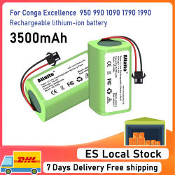 Para baterías de robot aspirador CECOTEC CONGA 950, 990, 999, 1190, 1091, 1099, 1790, 5290, 14.4V 3500mAh