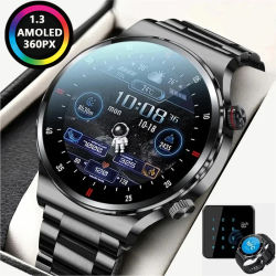 GPS ECG + PPG Bluetooth llamada reloj inteligente hombres 2025 pulsera deportiva NFC impermeable reloj personalizado cara hombres SmartWatch para IOS Android