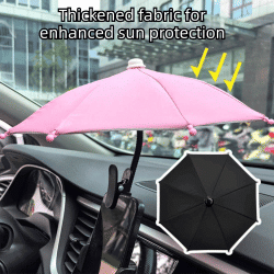 Parasol para Teléfono Móvil de Coche con Diseño Plegable, Antideslumbrante, con Clip, Soporte Ajustable Antideslizante para Teléfono