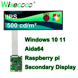 Wisecoco 7,84 pulgadas 1280x400 pantalla LCD barra estirada Monitor LCD Aida64 portátil Raspberry Pi Panel de tira larga placa controladora MIPI