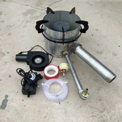 Muebles de aceite residual de fuego azul, artefacto de calefacción interior, nuevo quemador de aceite residual para muebles, juego completo de accesorios para horno