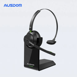 AUSDOM A2302 Trucker Bluetooth 5,1 AI micrófonos con cancelación de ruido auriculares inalámbricos con soporte de cargador auriculares 50h para centro de llamadas