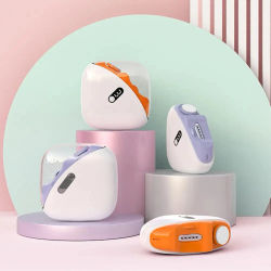 Cortauñas eléctrico automático y pulidor con luz LED: cuidado seguro de uñas para adultos y bebés