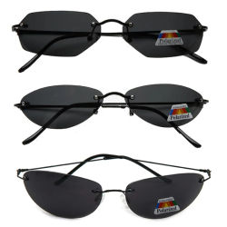 3 gafas de sol polarizadas Mix Matrix Neo Style ultraligeras sin montura para hombres, gafas de sol de diseño de marca para conducir, gafas de sol para deportes al aire libre