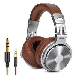 Oneodio Pro 30 auriculares profesionales para estudio DJ con micrófono sobre la oreja auriculares con cable monitores HiFi auriculares plegables para juegos