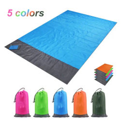 Manta de Playa de 200 x 140 cm / 200 x 210 cm, Impermeable y Resistente a la Arena, Ligera, para Picnic, Viajes, Senderismo y Deportes