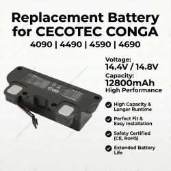 Batería de Repuesto de Iones de Litio de 14.8V para Aspiradora Robótica Conga 4690 4590 4490 4090, Accesorios, 5200mAh 8600mAh, Piezas de Repuesto