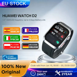 Reloj HUAWEI D2 con Pantalla AMOLED de 1.82'', ECG, Monitoreo Integral del Sueño, Cuidado de la Salud Familiar, Llamadas Bluetooth, Correa con Airbag