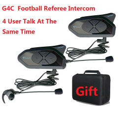 Intercomunicador G4C para árbitro de fútbol, auriculares con Bluetooth, dúplex completo, interfono para conferencia de fútbol, bolso de mano, regalo, 1 a 4 Usuarios, 1500m