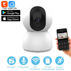 Mini cámara IP inteligente Tuya de 1080P, WiFi, vigilancia inalámbrica para interiores, seguimiento automático de seguridad humana para el hogar, CCTV, Monitor para mascotas y bebés