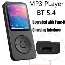 Reproductor Bluetooth 5,0 2024, altavoz estéreo de música MP3 portátil, reproducción de vídeo MP4 con pantalla LED, grabación de Radio FM para Walkman