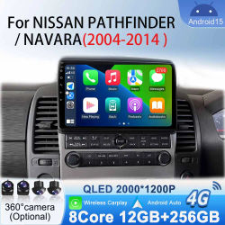 Reproductor de vídeo Multimedia de Radio de coche RHD para Nissan Pathfinder Navara 2004 -2014 GPS Bluetooth navegación estéreo Android 15 Carplay