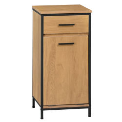 Mueble de Baño EUGAD 38x80x34cm, Mueble Estrecho para el Baño con 2 Cajones, Bolsa de Lavandería Plegable, Armario para Ropa, Organizador de Baño