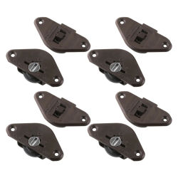 Soluciones deslizantes para muebles Juego de ruedas ajustables Piezas de fácil instalación 15 x 10 x 1 cm Opciones de altura personalizables