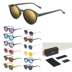 Gafas de Sol Polarizadas Retro ZENOTTIC 2026 2025 para Hombre y Mujer, Montura Redonda Pequeña Vintage, Lentes Polarizadas con Protección UV400