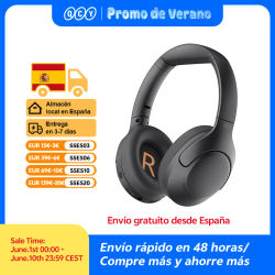 QCY-auriculares inalámbricos H3 Lite ANC, cascos por encima de la oreja con Bluetooth 5,3, cancelación activa de ruido, controlador de 40mm, sonido HiFi