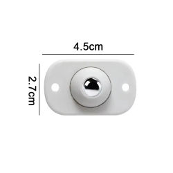 Ruedas para muebles de acero inoxidable, rodillo autoadhesivo, rueda universal giratoria con capacidad de carga de 360 ​​grados, 12 Uds.