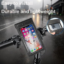 360 ° Soporte Giratorio Impermeable para Teléfono, para Ciclismo al Aire Libre, Fácil de Instalar, Ligero y Duradero, Soporte para Teléfono Táctil