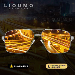LIOUMO gafas de sol fotocromáticas inteligentes para hombre, gafas de visión nocturna polarizadas, gafas de conducción antideslumbrantes para mujer, gafas de sol UV400