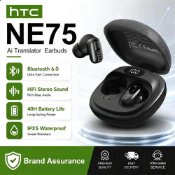 Auriculares con traducción por IA HTC NE75, auriculares internos inalámbricos con reducción de ruido, Bluetooth, compatibles con teléfono, portátil, ordenador