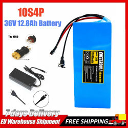 Batería de 36V 12.8Ah 18650 10S4P 220W 350W 500W baterías de alta potencia 42V 12800mAh con protección BMS + cargador