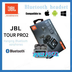 Audífonos JBL Tour Pro 2 Originales, Inalámbricos, Bluetooth, Estéreo, Deportivos, con Pantalla LCD Inteligente, Versión HK