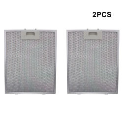2x filtro de campana extractora de repuesto ventilación aspirador de aluminio 26*32CM malla metálica campana extractora filtro de grasa Extractor de cocina