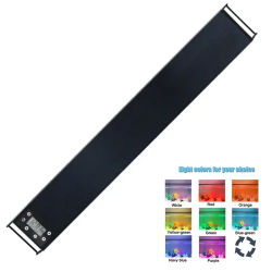 Luz LED de 120cm para acuario, atenuador de espectro completo para crecimiento de plantas, decoración de pecera, 24/7, encendido y apagado automático, 7 colores de agua dulce