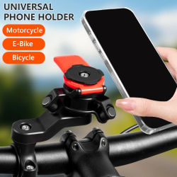 Soporte Universal para Teléfono con Amortiguador, Apto para Bicicletas y Motocicletas, Compatible con Teléfonos iPhone, Android y Samsung.