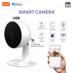 Tuya Smart 3MP HD cámara de seguridad para el hogar interior para bebés/ancianos/mascotas/recipios, con alerta de aplicación en tiempo Real, Audio bidireccional, detección de cuerpo humano