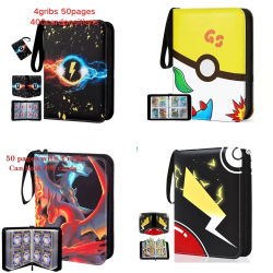 STOCK @ @ 400 Uds. Carpeta de álbum, sesión fotográfica de PU con cremallera, soporte para álbum de fotos, carpeta de colección de juguetes, tarjetas de letras, Hobby