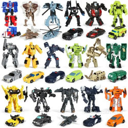 Mini Kit de Robot de transformación, modelos de juguetes 2 en 1, coches deformados, Robots de juguete, juguetes para niños, regalo, figura de acción, juguetes para niños