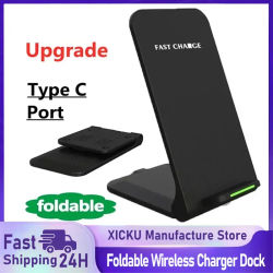 Base de Carga Inalámbrica para iPhone 17 16 15 14 13 12 Pro, Samsung, Xiaomi, Cargadores de Teléfono, Estación de Carga Rápida por Inducción