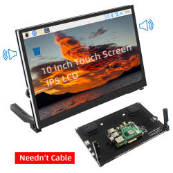 Pantalla táctil LCD IPS de 10,1 pulgadas para Raspberry Pi 5/4, 1024x600/1280x800, Monitor con soporte para Raspberry Pi 5 4B PC