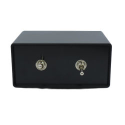 Amplificador de potencia 2 en 2 salidas/caja conmutador de altavoz Audio estéreo Selector A/B divisor
