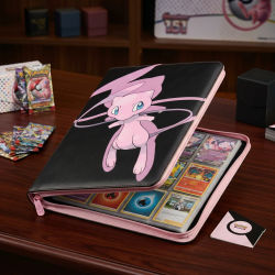 Álbum de Cartas Pokémon TCG, 9 Bolsillos, Gran Capacidad, Carpeta con Cierre, Libro de Almacenamiento de Hojas Sueltas, Colección de Cartas Coleccionables, Porta Pikachu, Regalo